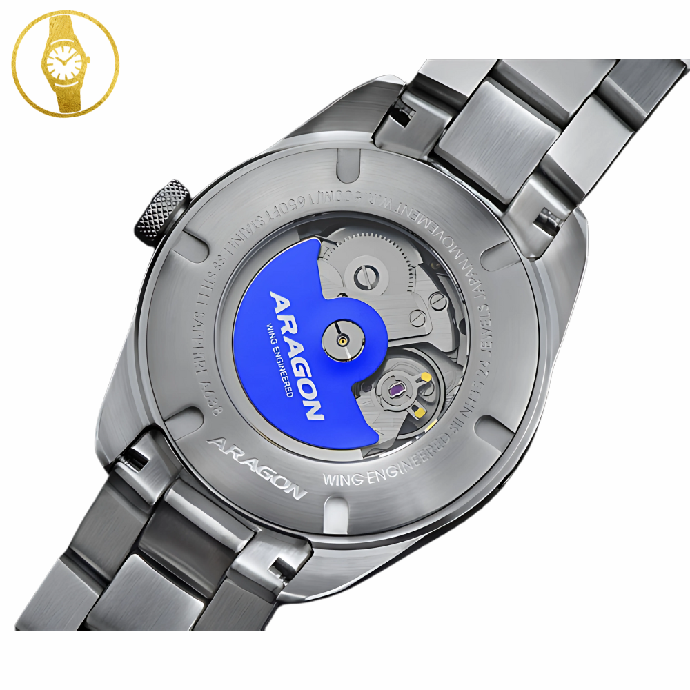 ARAGON DF40 Rugged Sports Diver Automatic Watch 50ATM - 1stMobile.UK