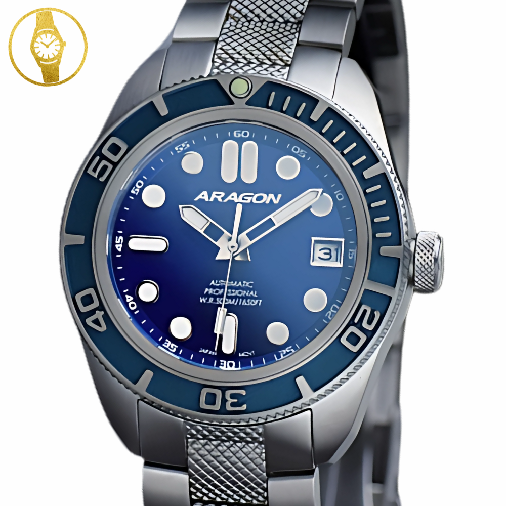 ARAGON DF40 Rugged Sports Diver Automatic Watch 50ATM - 1stMobile.UK
