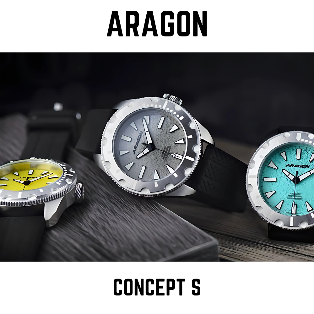 ARAGON Concept S Large format automatic watch - EXTRA £30 OFF THIS WEEK ONLY - 1stMobile.UK