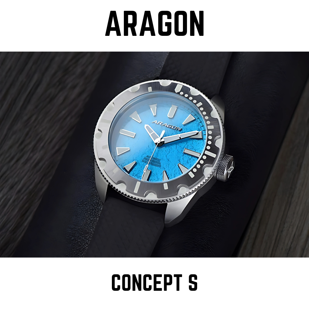 ARAGON Concept S Large format automatic watch - EXTRA £30 OFF THIS WEEK ONLY - 1stMobile.UK