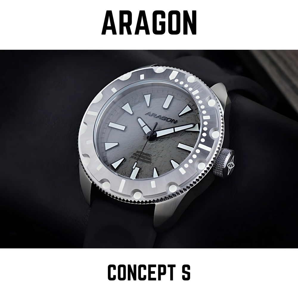 ARAGON Concept S Large format automatic watch - EXTRA £30 OFF THIS WEEK ONLY - 1stMobile.UK