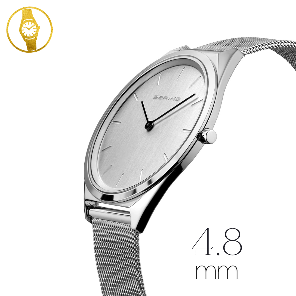BERING Ultra Slim 4.8mm Mens Stainless Steel Watch - 1stMobile.UK