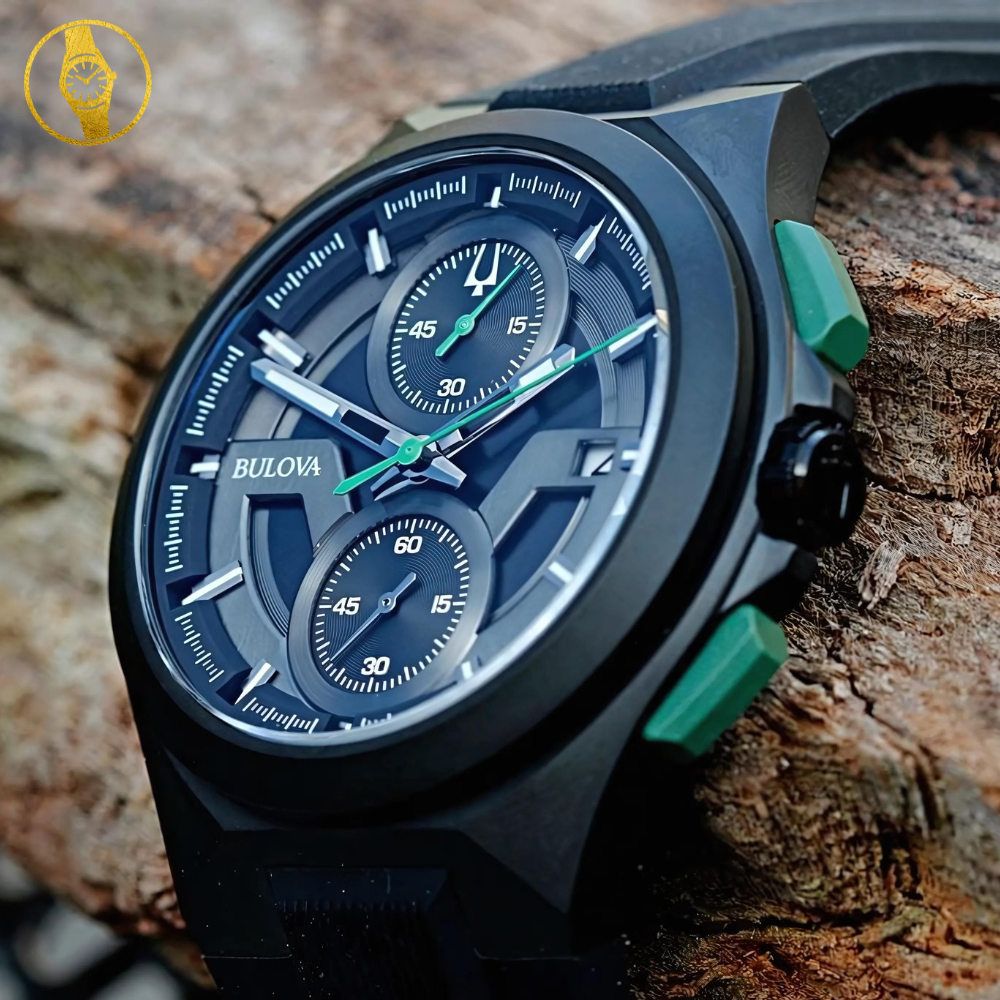 BULOVA Maquina grey/green Sports Chronograph - 1stMobile.UK