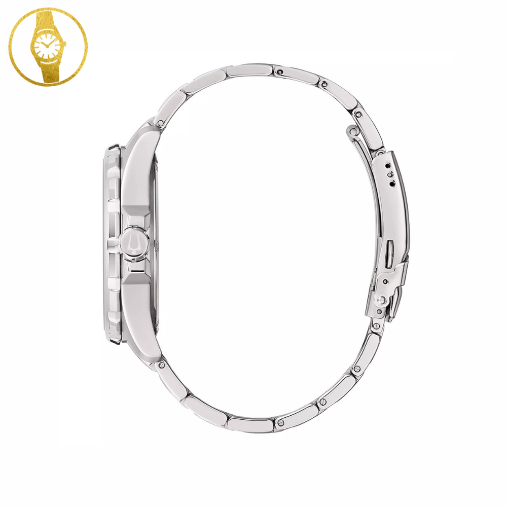 BULOVA Marine Star black sports watch with internal rotating bezel - 1stMobile.UK