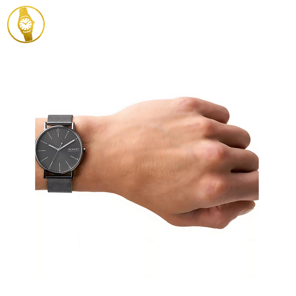 SKAGEN Signatur Mens Anthracite Grey Minimalist Style watch - 1stMobile.UK
