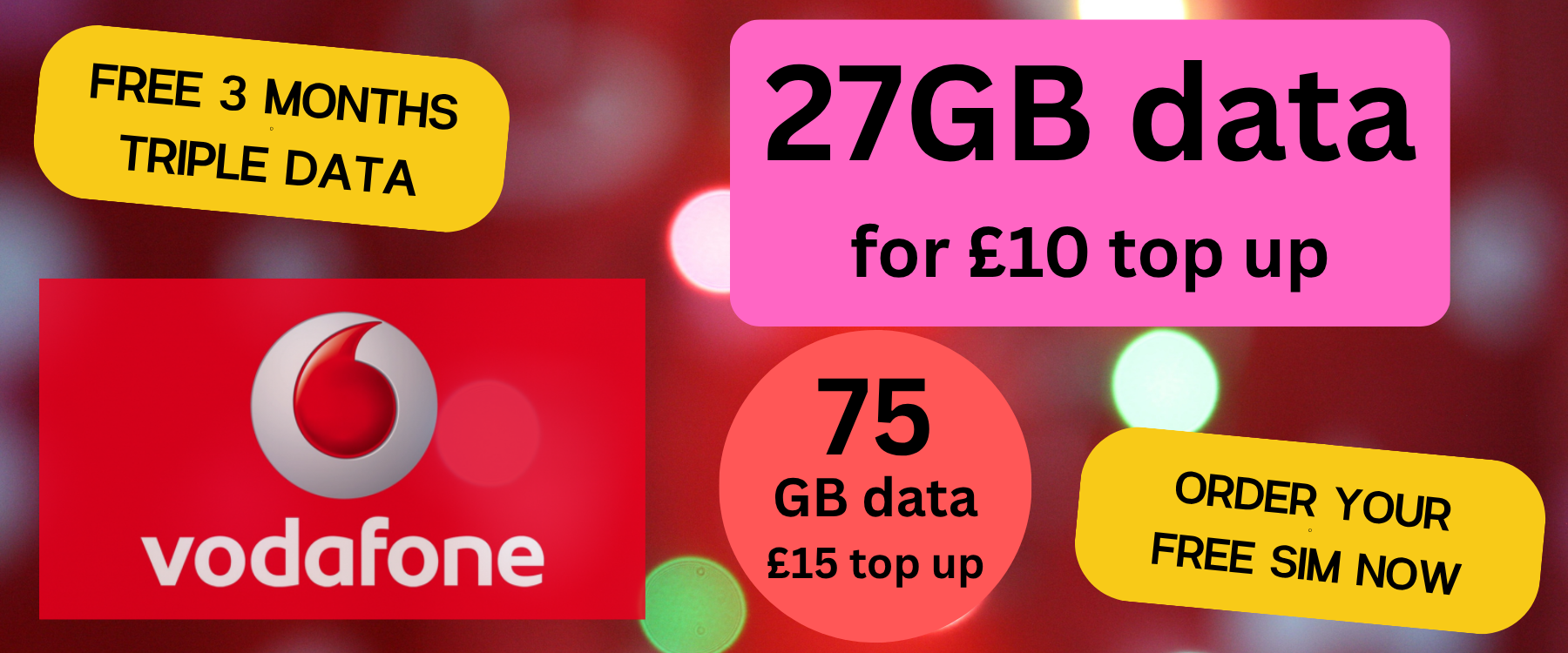 Vodafone Pay As You Go sim cards - CHOOSE YOUR OWN GOLD VIP NUMBER - List V2
