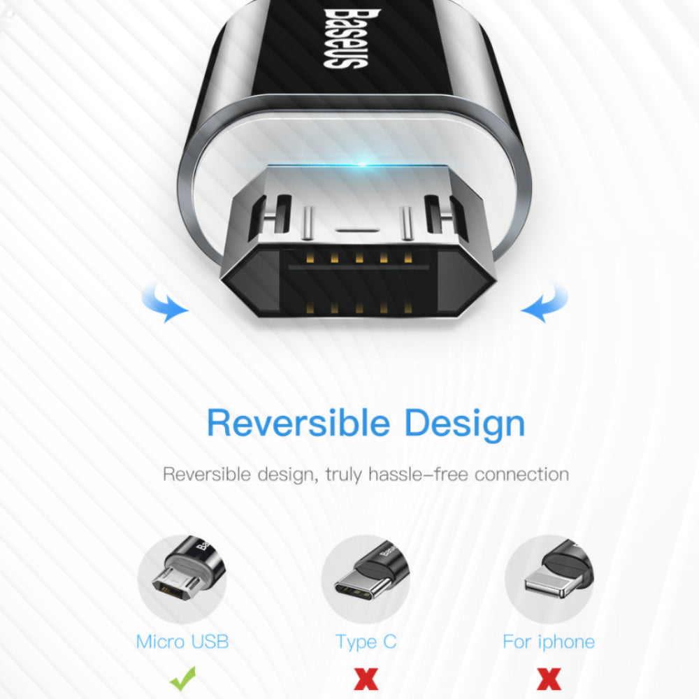 Strong Reversible microUSB cable for smartphones - 1stMobile.UK