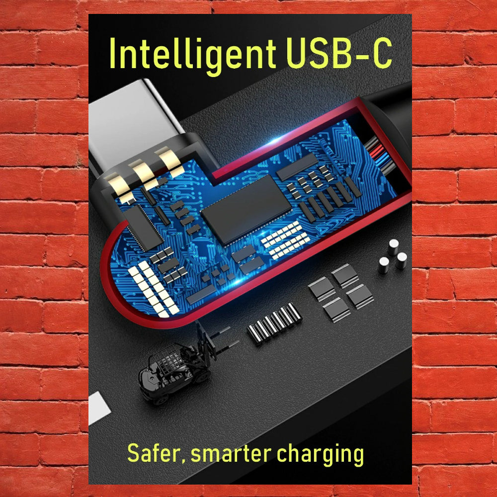 USB Cable for USB-C Phones and Devices, 1.2m Cafele Pro Quality - 1stMobile.UK