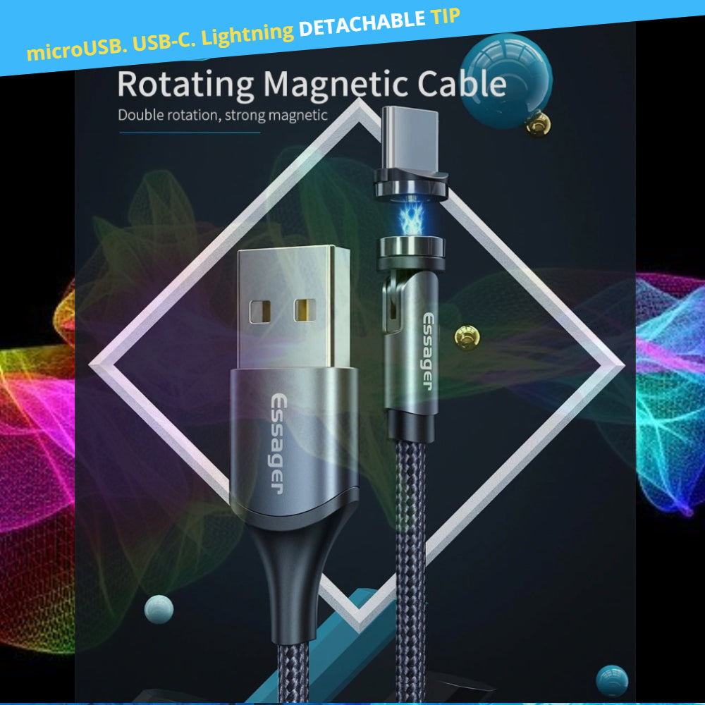 USB-C premium strength cable with colour changing LED, 1 or 2 metre - 1stMobile.UK