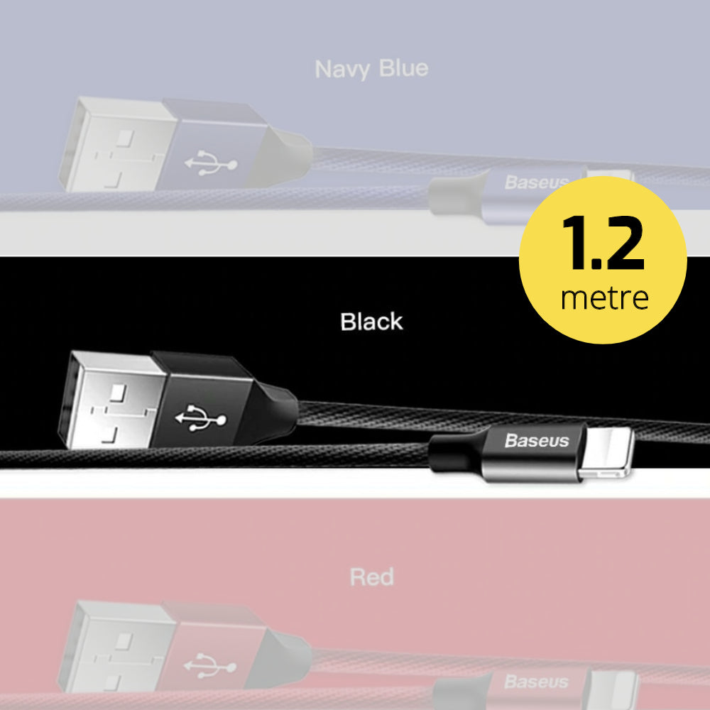 Premium Extra Strength USB Cable for iPhone/iPad, 2 lengths available - 1stMobile.UK