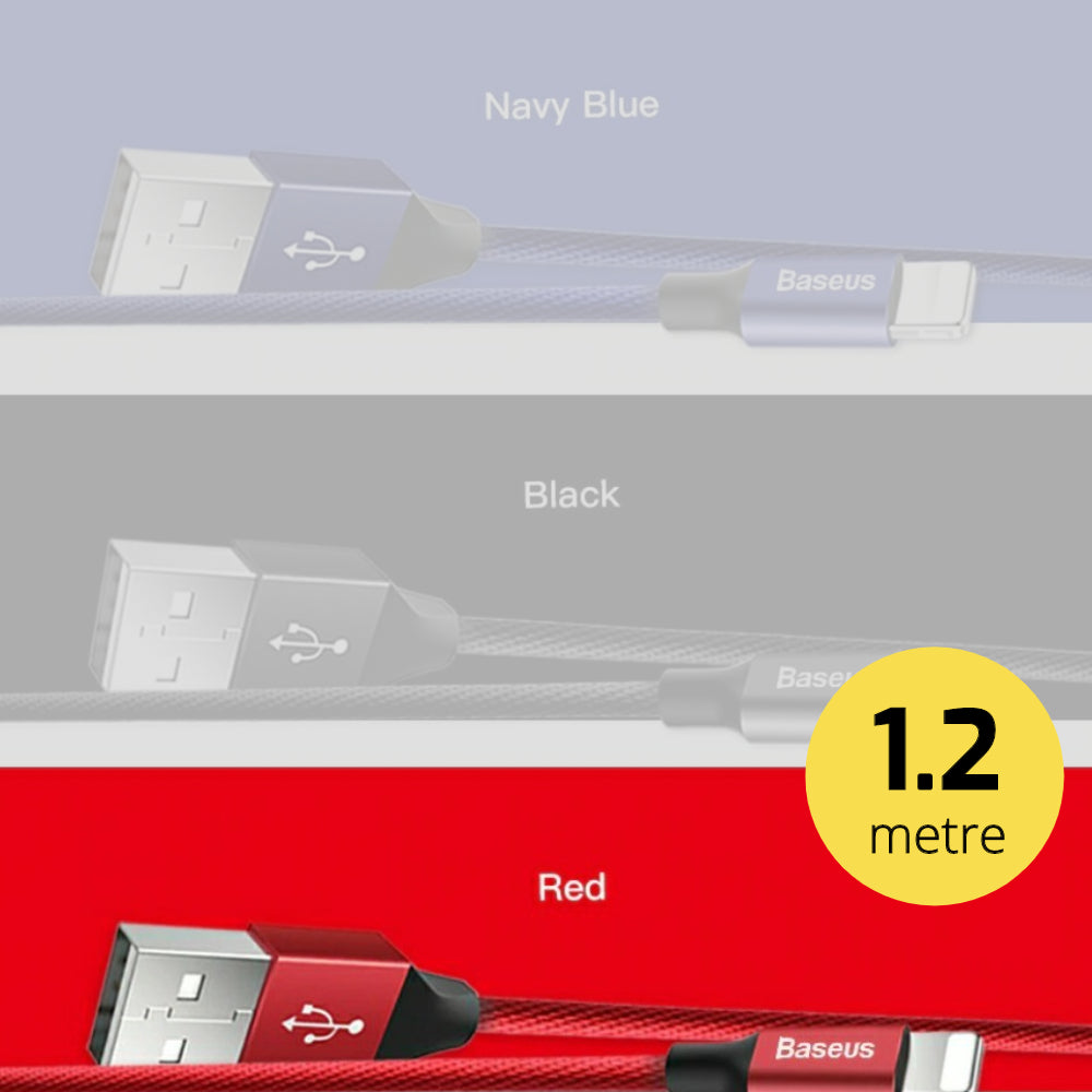 Premium Extra Strength USB Cable for iPhone/iPad, 2 lengths available - 1stMobile.UK
