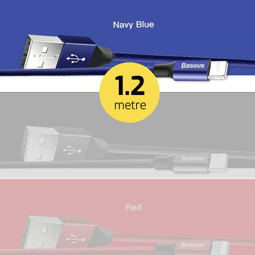 Premium Extra Strength USB Cable for iPhone/iPad, 2 lengths available - 1stMobile.UK