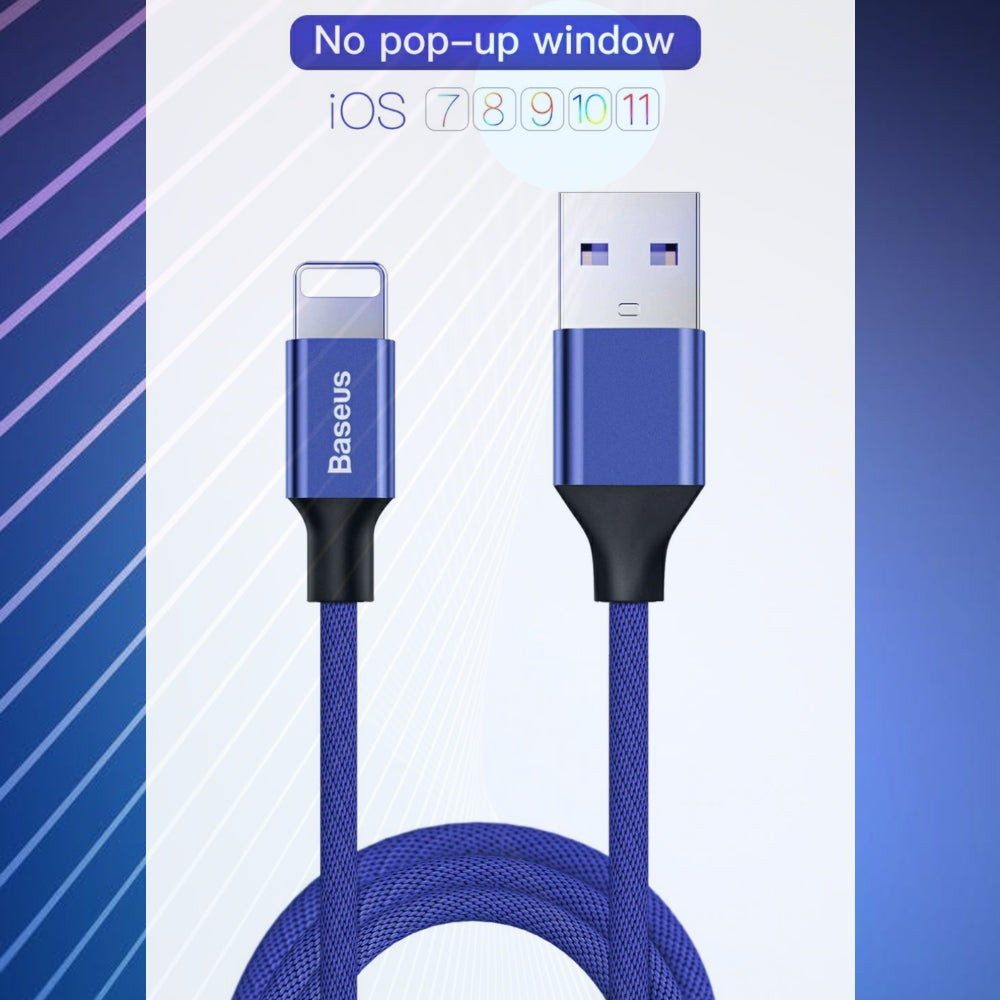 Premium Extra Strength USB Cable for iPhone/iPad, 2 lengths available - 1stMobile.UK