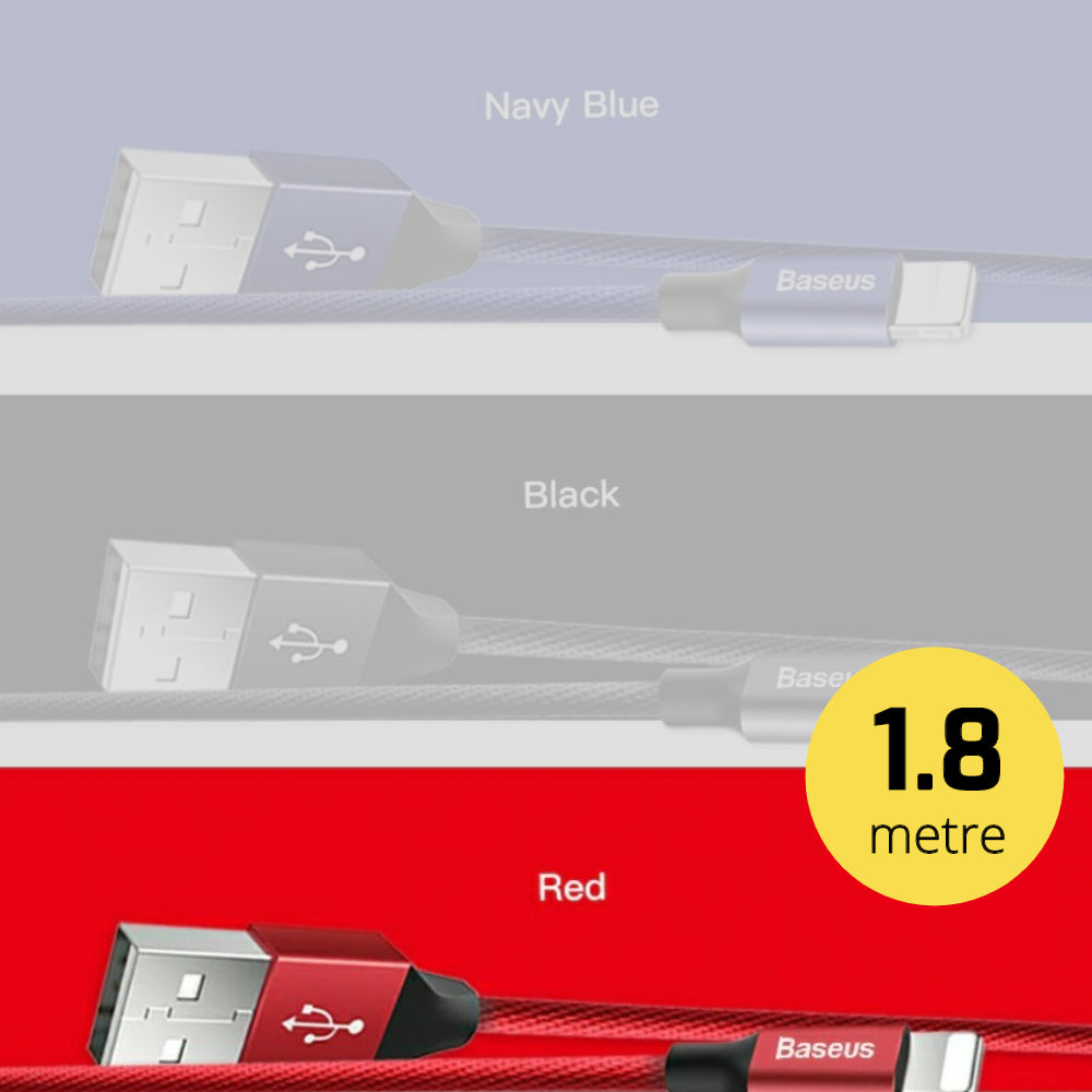 Premium Extra Strength USB Cable for iPhone/iPad, 2 lengths available - 1stMobile.UK