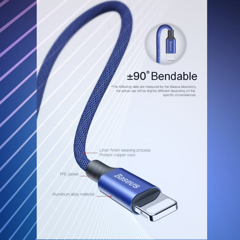 Premium Extra Strength USB Cable for iPhone/iPad, 2 lengths available - 1stMobile.UK