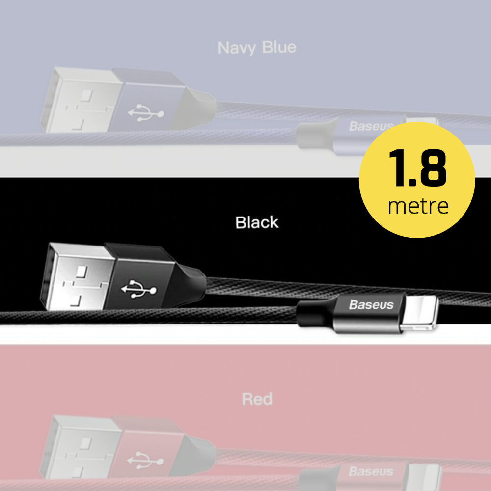 Premium Extra Strength USB Cable for iPhone/iPad, 2 lengths available - 1stMobile.UK
