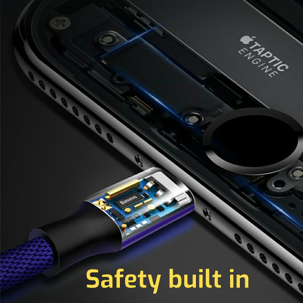 Premium Extra Strength USB Cable for iPhone/iPad, 2 lengths available - 1stMobile.UK