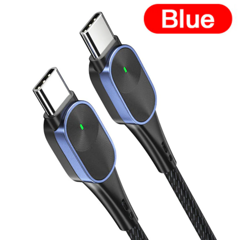 USB Type C to Type C extra strong cable for fast charging up to 60w. 1 or 2 metre