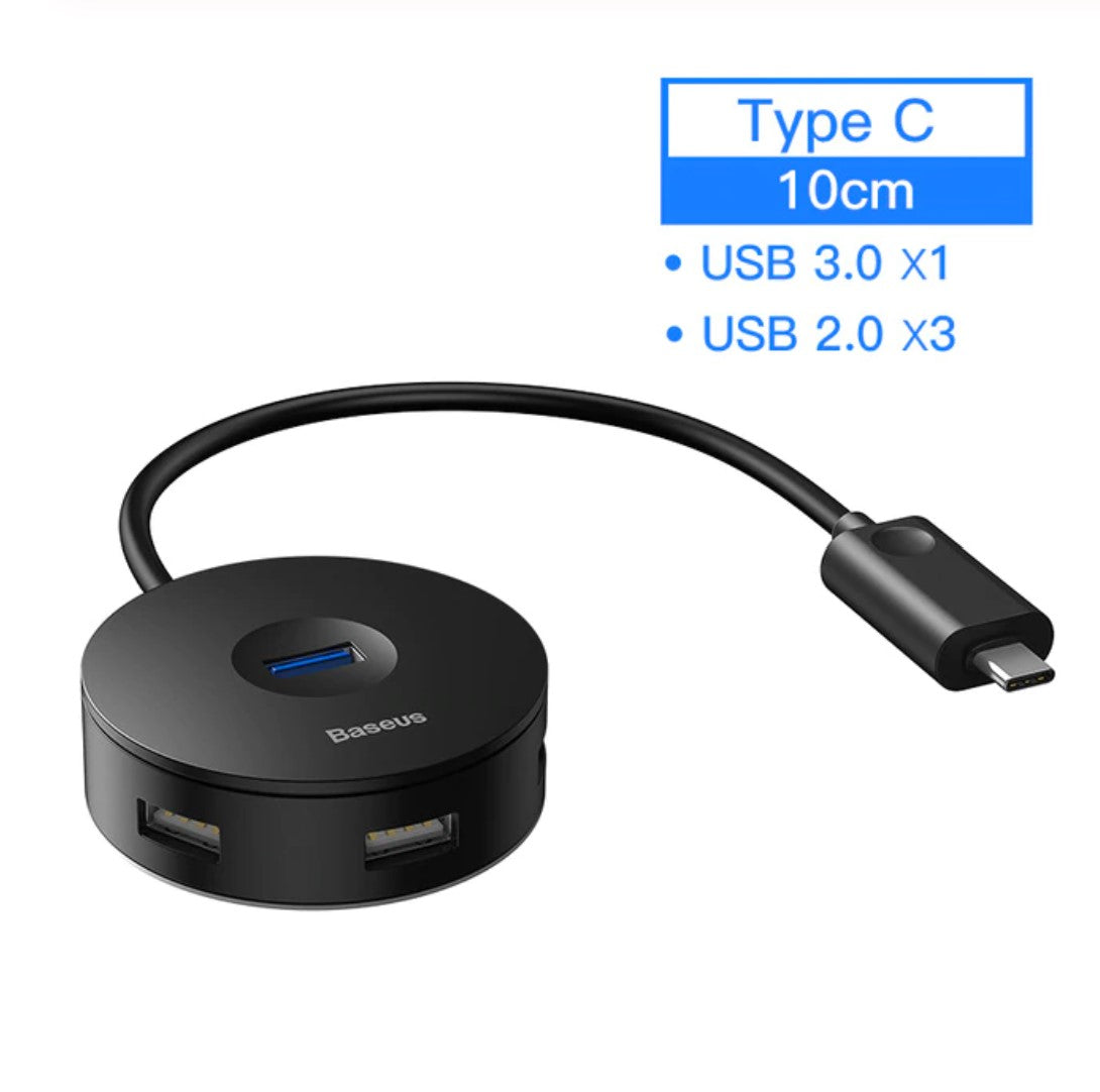 4 Port USB Hub with MicroUSB Powered Port - 1stMobile.UK