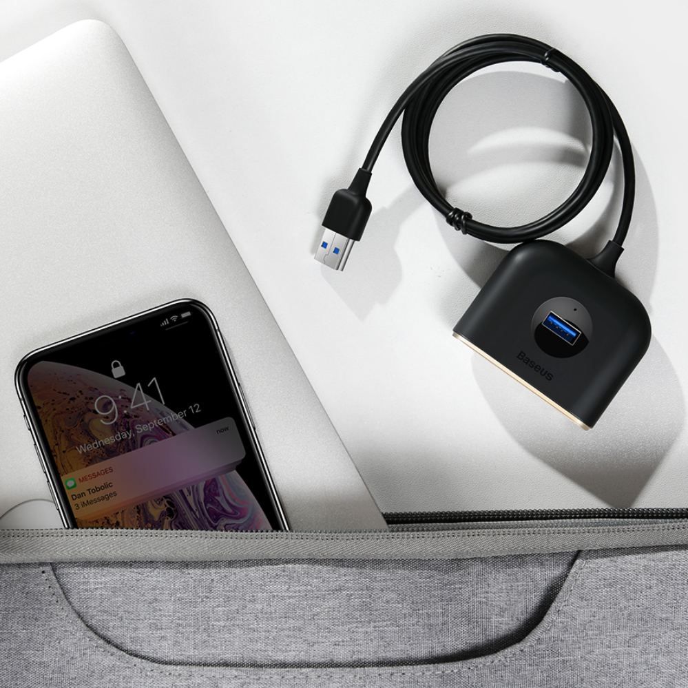 5 Port USB Hub, USB or USB-C Plug & Powered Port - 1stMobile.UK