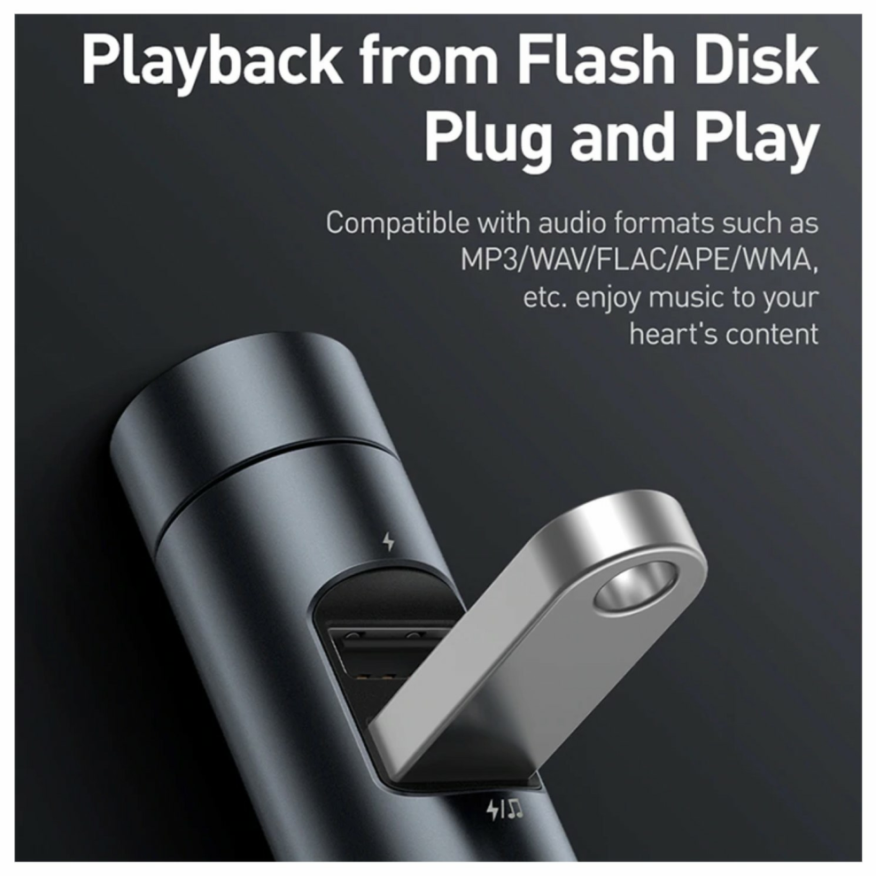 Dual USB Car Charger, Handsfree Calls and Music Player - 1stMobile.UK