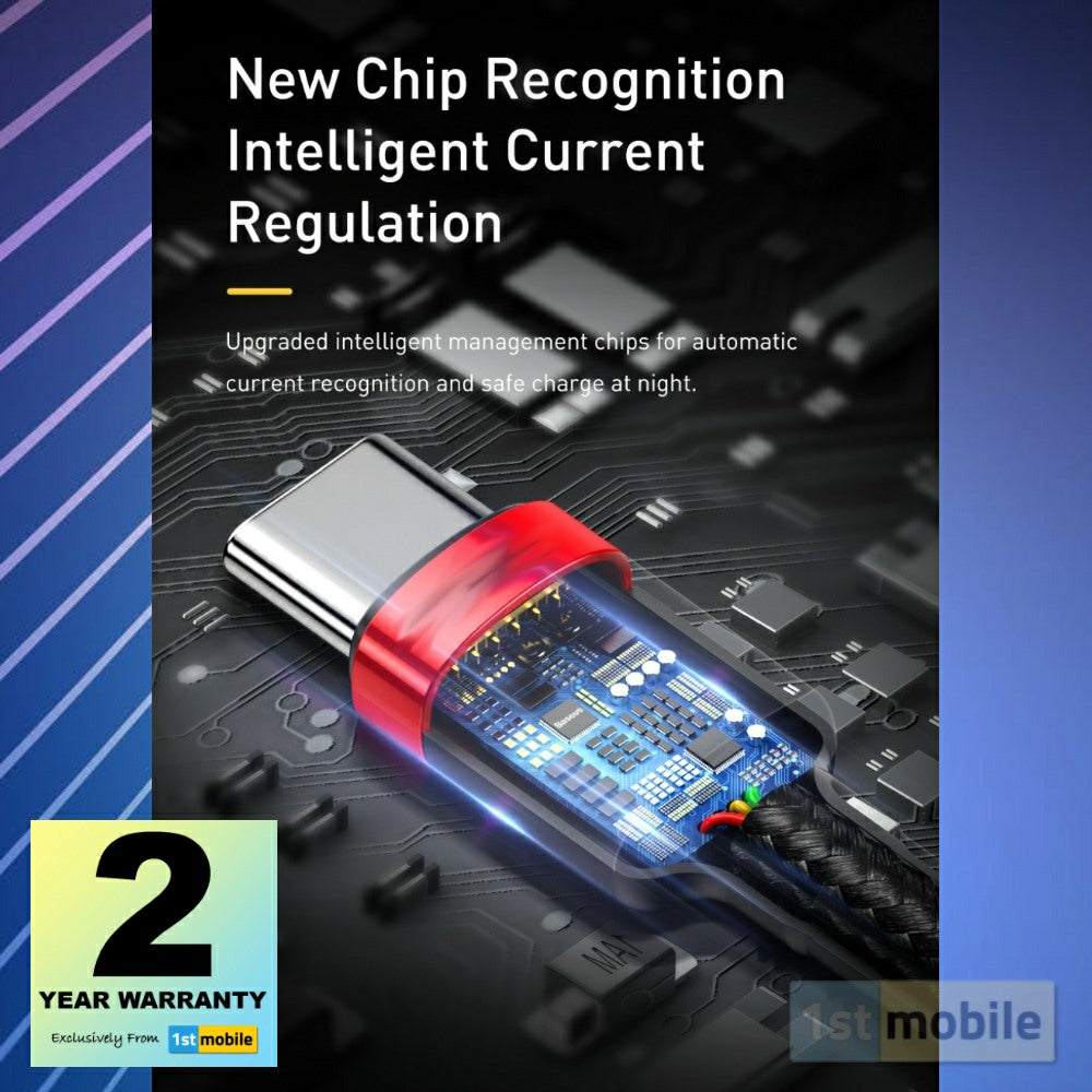 USB Type C to Type C cable for fast charging up to 100w. 1 or 2 metre - 1stMobile.UK