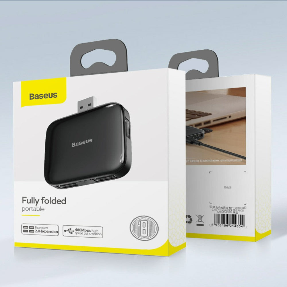 Portable 4 Port USB Hub with MicroUSB Powered Port - 1stMobile.UK