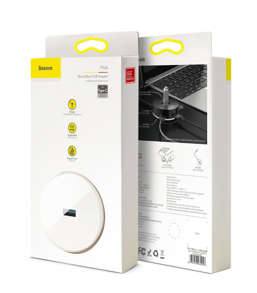 4 Port USB Hub with MicroUSB Powered Port - 1stMobile.UK