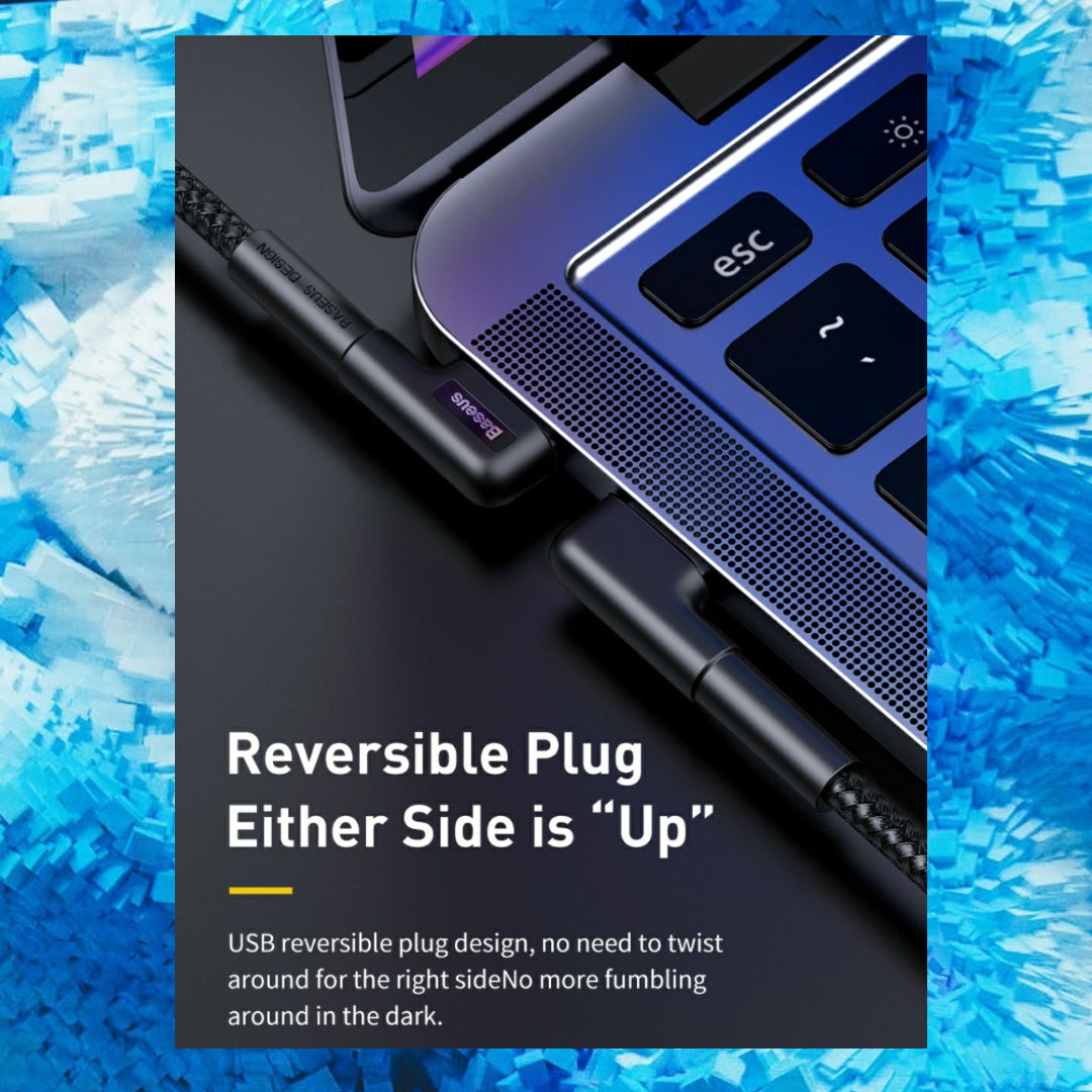 New Style Reversible Tough USB Cable for USB-C, QuickCharge 3.0 compatible - 1stMobile.UK