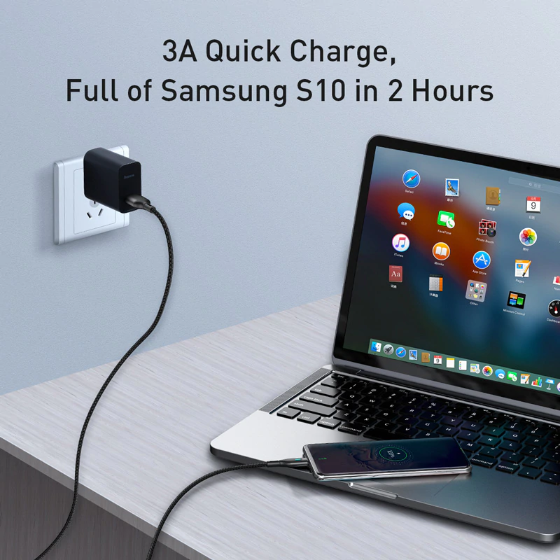 USB-C premium strength cable with colour changing LED, 1 or 2 metre - 1stMobile.UK