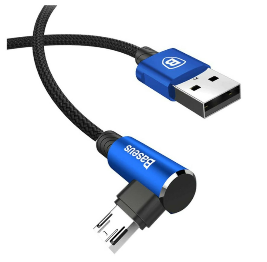 BASEUS Tough microUSB cable, Right Angle plug, Reversible Cable - 1stMobile.UK