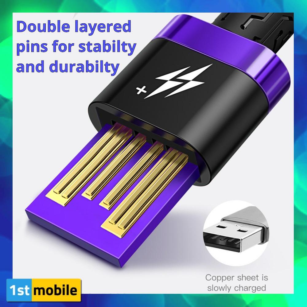 Premium Tough Braided USB-C Cable, 40W USB-C. 1 or 2 metres - 1stMobile.UK