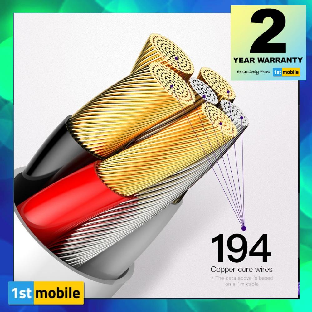 Premium Tough Braided USB-C Cable, 40W USB-C. 1 or 2 metres - 1stMobile.UK