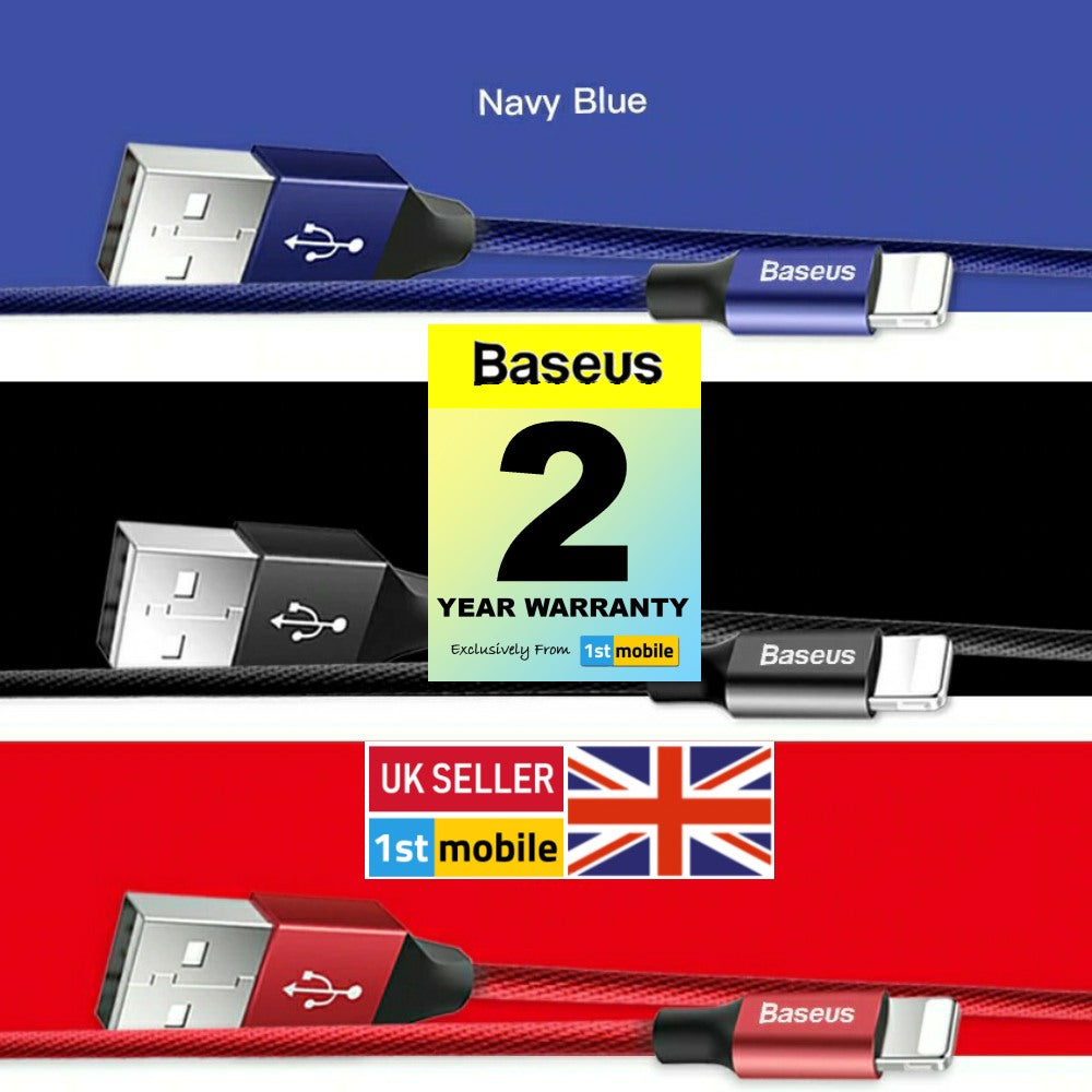 Premium Extra Strength USB Cable for iPhone/iPad, 2 lengths available - 1stMobile.UK