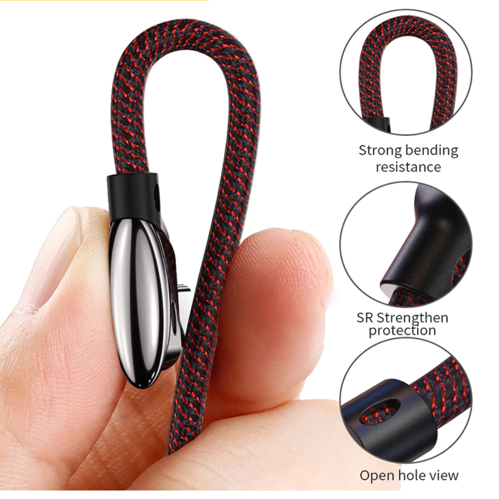 USB Cable for USB Type C Phones and Tablets. Up to 10w Fast Charging, Right Angled plug - 1stMobile.UK