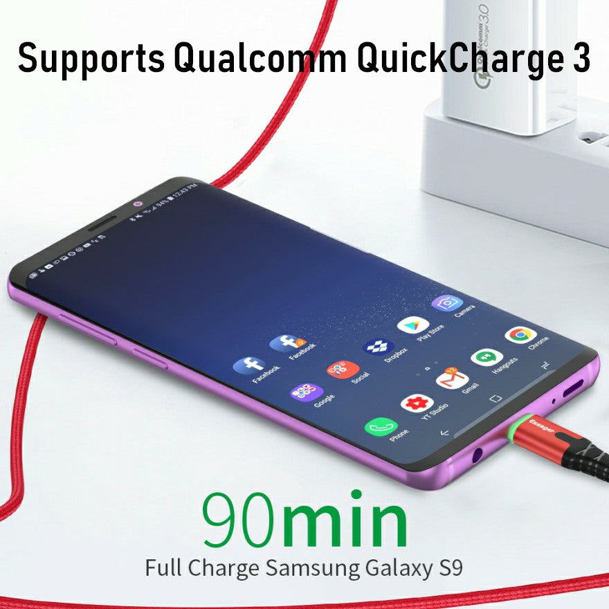 ESSAGER Premium 2 metre USB-C LED Cable - 1stMobile.UK