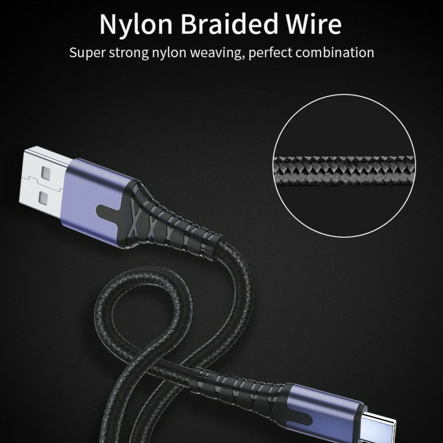 ESSAGER Premium 2 metre USB-C LED Cable - 1stMobile.UK