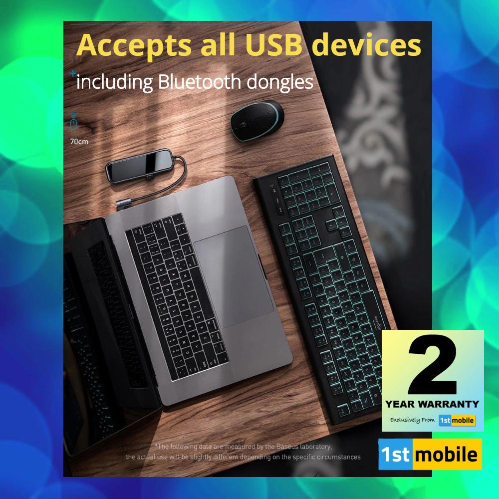 USB-C 4 Port Hub with 4 x USB3.0 Ports and 1 x USB-C powered port. - 1stMobile.UK