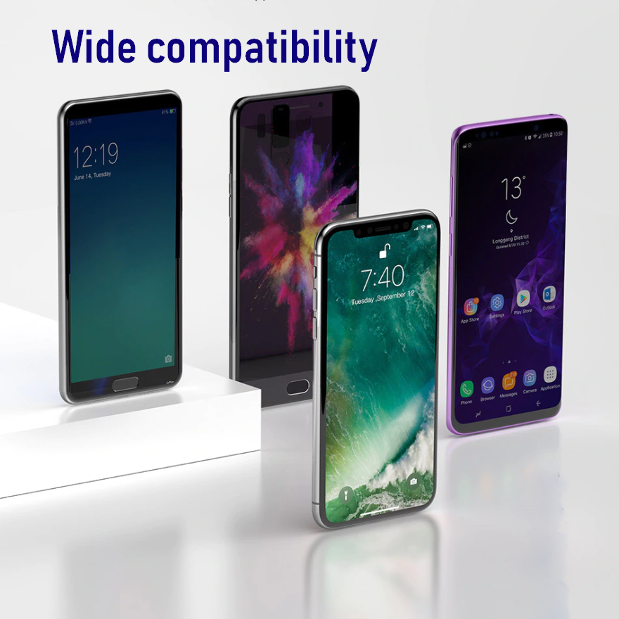 4 in 1 USB Cable for MicroUSB, USB-C, iPhone. 2 YEAR UK GUARANTEE - 1stMobile.UK