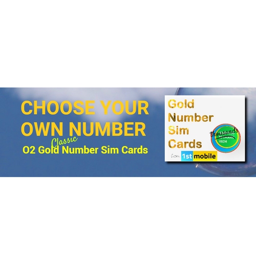 O2 CLASSIC Gold Number Sim Cards
