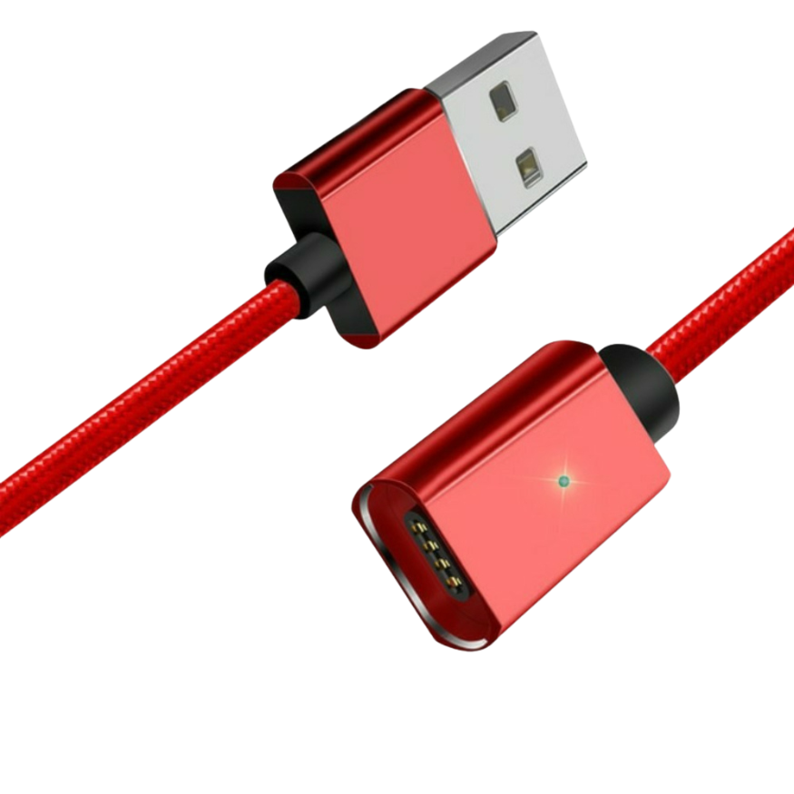 Magnetic Interchangeable USB-C/MicroUSB/iPhone Cable, 1 or 2 metre