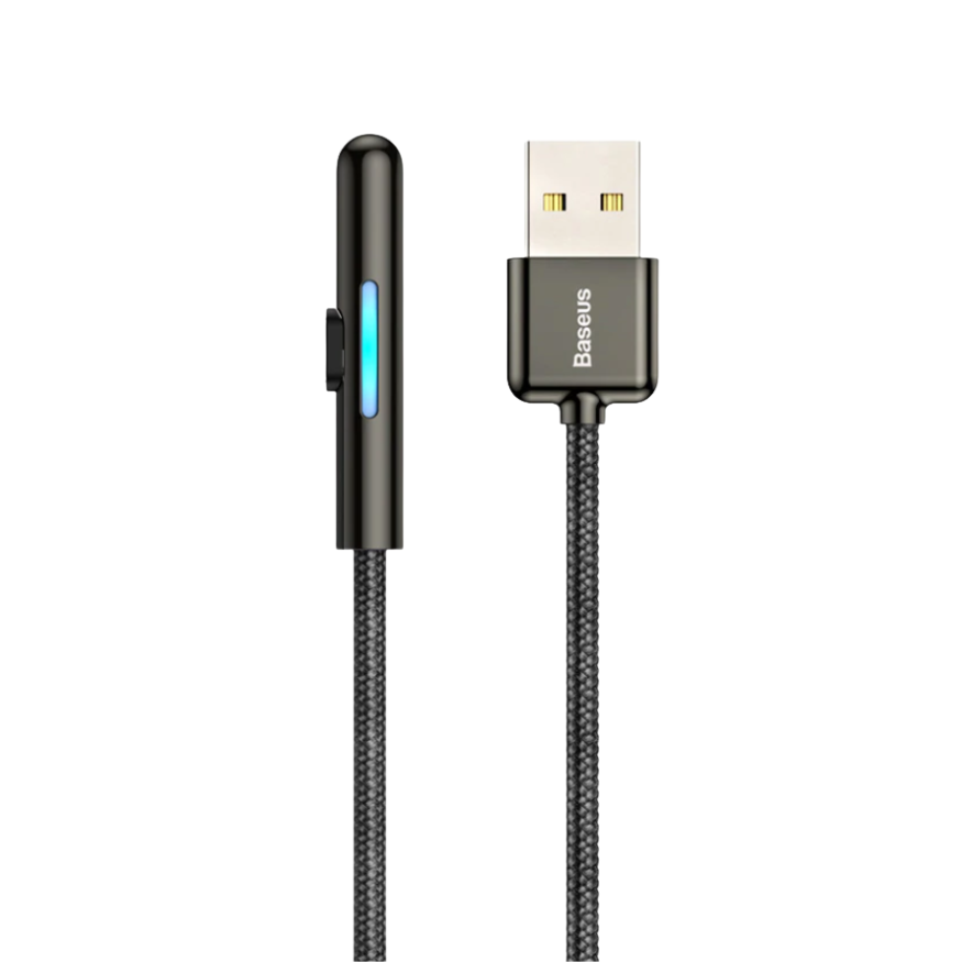 Premium Right Angle USB LED Cable for iPhone/iPad