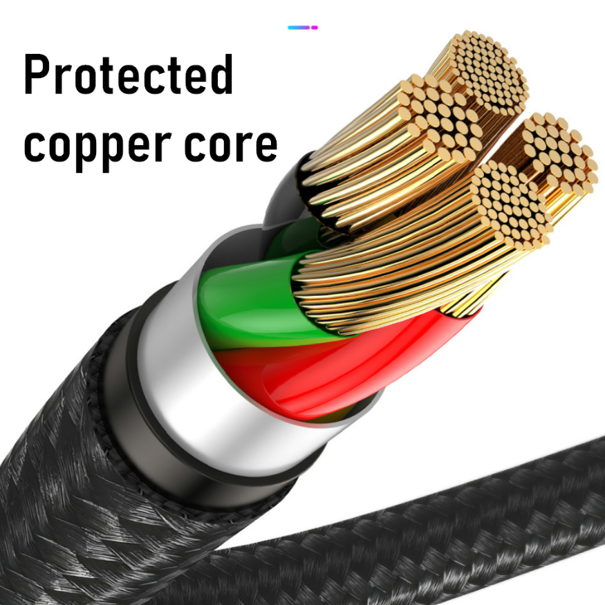 Premium Right Angle USB LED Cable for iPhone/iPad