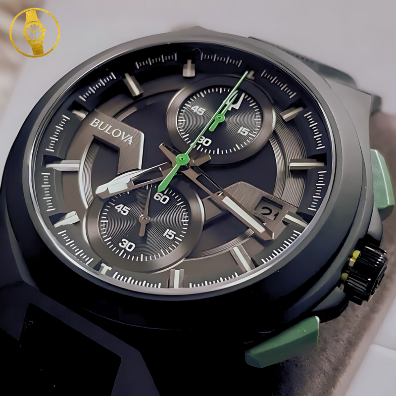 BULOVA Maquina grey/green Sports Chronograph