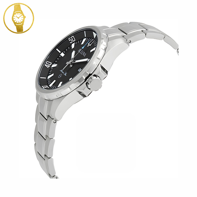 BULOVA Marine Star black sports watch with internal rotating bezel