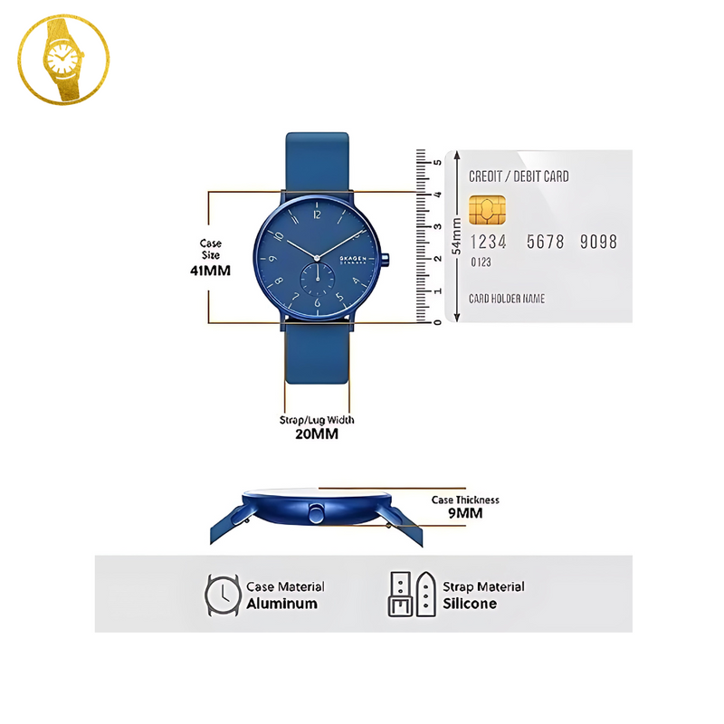 SKAGEN Aaren Kulor Blue minimalist style watch