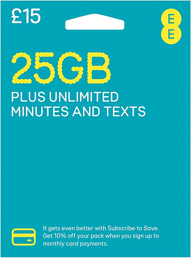 FREE EE UK Pay As You Go Sim Cards, BONUS DATA FOR 6 MONTHS