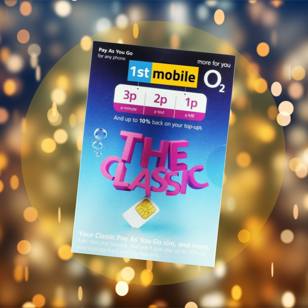 CHOOSE YOUR OWN GOLD NUMBER on O2 Pay As You Go Classic Sim Card- A2