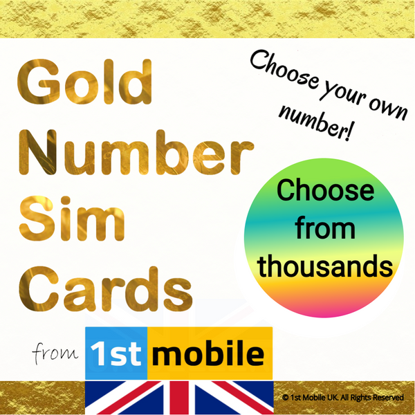 EE Pay As You Go sim cards - CHOOSE YOUR OWN GOLD NUMBER - List E4