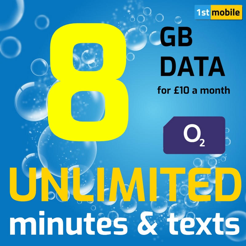 FREE O2 Big Bundle Pay As You Go Sim Cards, Unlimited minutes & texts